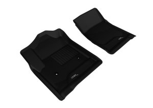 GMC Sierra 2500HD Floor Mats - Front - 3D MAXpider - Kagu - Black - `14-`18